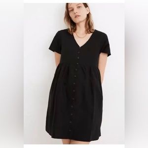 Madewell Black Button-Down Dress